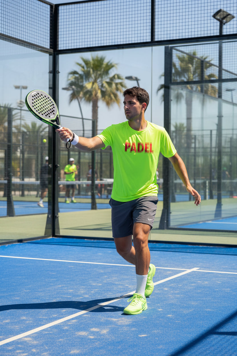 T-Shirt tecnica con scritta padel